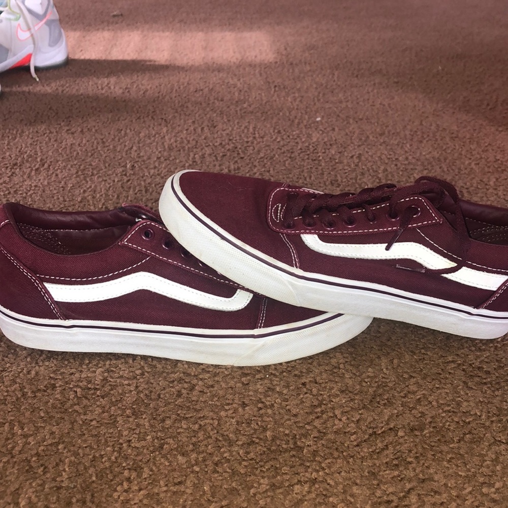 maroon old skool vans